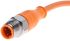 Lumberg Automation Straight Female 4 way M12 to Straight Male 4 way M12 Sensor Actuator Cable, 2m