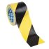 Výstražná páska Pryžová pryskyřice, Černá/žlutá PVC, text: Žádné 75mm, délka: 33m AT8 Advance Tapes