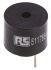 RS PRO 85dB PCB Mount Continuous Internal Magnetic Buzzer Component, 12 (Dia.) x 9.5mm, 8V dc Min, 12V dc Max