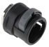PMA Straight, Conduit Fitting, 29mm Nominal Size, M32, PA with metal thread, Black