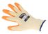 BM Polyco Reflex Yellow Latex General Purpose Work Gloves, Size 8, Medium, Latex Coating