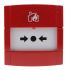 Pulsador de alarma por rotura de cristal Rojo KAC para Interior, 91mm x 89 mm x 59,5 mm