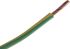 RS PRO Green/Yellow 10 mm² Hook Up Wire, 7 AWG, 80/0.4 mm, 25m, PVC Insulation