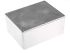 RS PRO Silver Die Cast Aluminium Enclosure, IP66, Silver Lid, 165.8 x 127.3 x 76.3mm