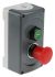 ABB Enclosed Push Button, Plastic, Green, Red, IP66