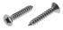 RS PRO Plain Stainless Steel Countersunk Head Self Tapping Screw, N°6 x 3/4in Long 19mm Long