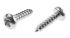 RS PRO Plain Stainless Steel Pan Head Self Tapping Screw, N°6 x 1/2in Long 13mm Long