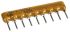 Bourns, 4600X 10kΩ ±2% Bussed Resistor Array, 8 Resistors, 1.13W total, SIP, Through Hole