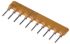 Bourns, 4600X 4.7kΩ ±2% Bussed Resistor Array, 9 Resistors, 1.25W total, SIP, Through Hole