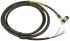 Brad from Molex Right Angle Female M12 to Free End Sensor Actuator Cable, 4 Core, 2m
