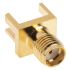 RS PRO, jack Edge Mount SMA Connector, 50Ω, Solder Termination, Straight Body