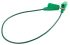 Radiall 2 mm Connector Test Lead, 5A, 250V ac, Green, 200mm Lead Length