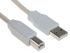 Cable USB 2.0 TE Connectivity, con A. USB A Macho, con B. USB B Macho, long. 1.5m, color Blanco