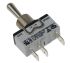 APEM Panel Mount Toggle Switch, (On)-Off-(On), SPST, 5 A @ 25 V dc, Tab