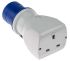 Scame IP20 Blue Industrial Power Connector Adapter, Rated At 13.0A, 250.0 V