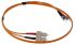 RS PRO OM1 Multi Mode OM1 Fibre Optic Cable, 62.5/125μm, Orange, 1m
