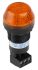 Sygnalizator 24 V AC/DC Migające, stałe Pomarańczowy Montaż panelowy LED