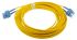 RS PRO SC to SC Duplex Single Mode OS1 Fibre Optic Cable, 9/125μm, Yellow, 10m