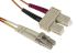 RS PRO LC to SC Duplex Multi Mode OM2 Fibre Optic Cable, 50/125μm, Orange, 10m