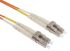 RS PRO LC to LC Duplex Multi Mode OM1 Fibre Optic Cable, 62.5/125μm, Orange, 2m