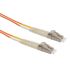 RS PRO LC to LC Duplex Multi Mode OM1 Fibre Optic Cable, 62.5/125μm, Orange, 1m