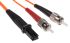 RS PRO MT-RJ to ST Duplex Multi Mode OM1 Fibre Optic Cable, 62.5/125μm, Orange, 3m