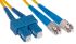 RS PRO FC to SC Duplex Single Mode OS1 Fibre Optic Cable, 9/125μm, Yellow, 10m