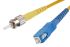 RS PRO SC to ST Simplex Single Mode OS1 Fibre Optic Cable, 9/125μm, Yellow, 1m