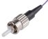 RS PRO ST to Unterminated Simplex Multi Mode OM3 Fibre Optic Cable, 50/125μm, White, 1m