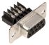 TE Connectivity Amplimite HDE-20 9 Way Cable Mount D-sub Connector Socket, 2.74mm Pitch