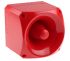 Klaxon Nexus 110 Series Red 64-Tone Electronic Sounder, 10 → 60 V dc, 110dB at 1 Metre, Surface Mount, IP66