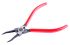 RS PRO Circlip Pliers, 175 mm Overall, Straight Tip
