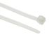 HellermannTyton Cable Tie, 200mm x 3.4 mm, Natural Polyamide 6.6 (PA66), Pk-100
