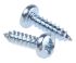 RS PRO Bright Zinc Plated Steel Pan Head Self Tapping Screw, N°6 x 1/2in Long 13mm Long