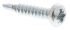 RS PRO Bright Zinc Plated Steel Self Drilling Screw No. 6 x 3/4in Long x 19mm Long