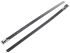 RS PRO Cable Tie, Roller Ball, 125mm x 4.6 mm, Metallic 316 Stainless Steel, Pk-100