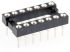 E-TEC 2.54mm Pitch Vertical 14 Way, Through Hole Turned Pin Open Frame IC Dip Socket