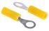 JST Insulated Ring Terminal, 3mm Stud Size, 0.2mm² to 0.5mm² Wire Size, Yellow