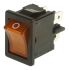 Marquardt Tafelmontage Wippschalter Orange beleuchtet, 2-poliger Ein/Ausschalter, 4 A 12.9mm x 19.2mm, IP 40