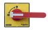 Otočná klika 1 zámek zámky, pro použití s: Odpínač Červená rukojeť, délka: 90mm IP65 Schneider Electric, rozsah: TeSys