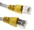 Telegartner Cat6a Ethernet Cable, RJ45 to RJ45, S/FTP Shield, Grey LSZH Sheath, 0.5m