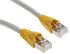 Telegartner Cat6a Male RJ45 to Male RJ45 Ethernet Cable, S/FTP Shield, Grey LSZH Sheath, 10m