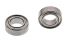 NMB DDL-740ZZHA3P25LY121 Double Row Deep Groove Ball Bearing- Both Sides Shielded End Type, 4mm I.D, 7mm O.D
