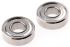 NMB DDR-1980ZZMTRA5P24LY121 Double Row Deep Groove Ball Bearing- Both Sides Shielded 8mm I.D, 19mm O.D