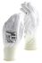 BM Polyco Polyflex White Nylon General Purpose Work Gloves, Size 9, Large, Polyurethane Coating