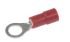 RS PRO Insulated Ring Terminal, M5 Stud Size, 0.5mm² to 1.5mm² Wire Size, Red