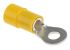 RS PRO Insulated Ring Terminal, M4 Stud Size, 4mm² to 6mm² Wire Size, Yellow