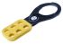 Brady Yellow 6-Lock Steel Safety Lockout, 9.5mm Shackle, 38mm Attachment