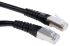 Roline Black Cat6 Cable, S/FTP, Male RJ45/Male RJ45, Terminated, 10m