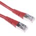 Roline Red Cat6 Cable, S/FTP, Male RJ45/Male RJ45, Terminated, 15m